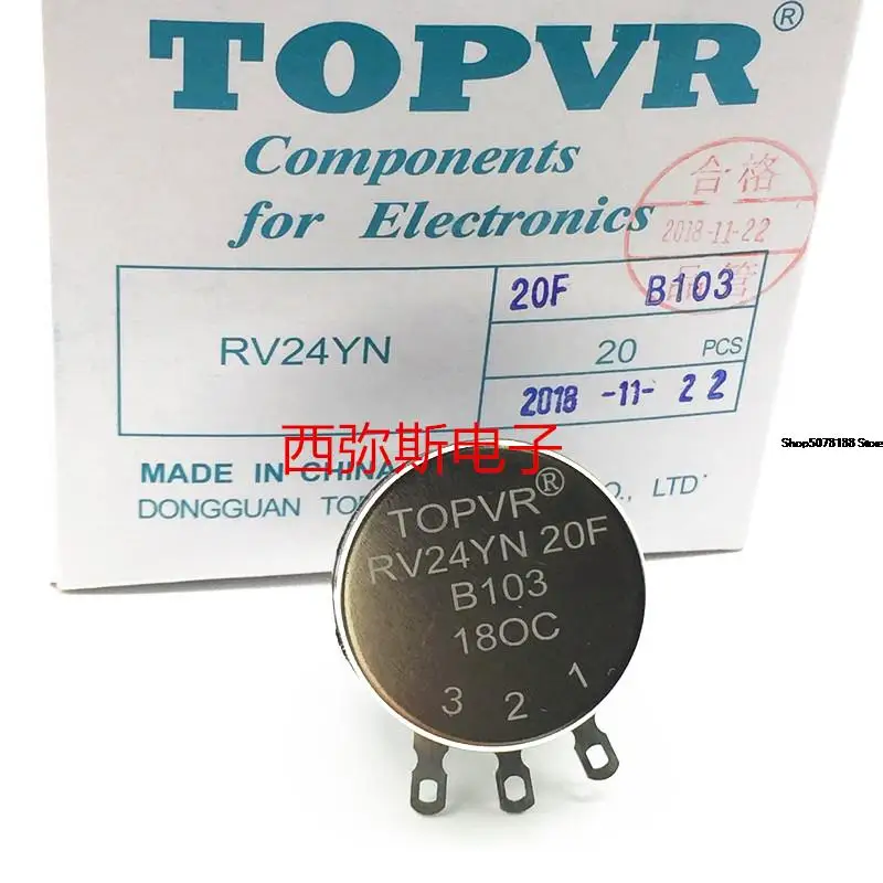 Rv24yn20fb103 10K half axis potentiometer topvr high life game machine potentiometer single coil carbon film New