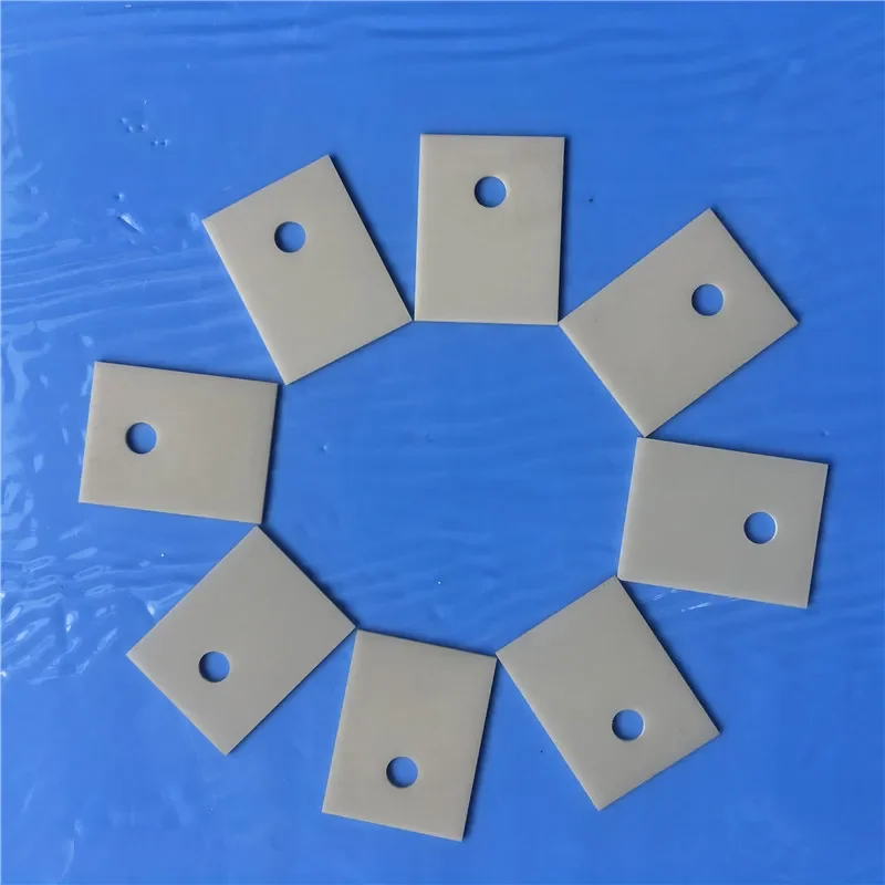 10pcs Aluminum Nitride Ceramic Sheet Heat Sink TO-220 T0-247 T0-3P T0-264 Ceramic Substrate