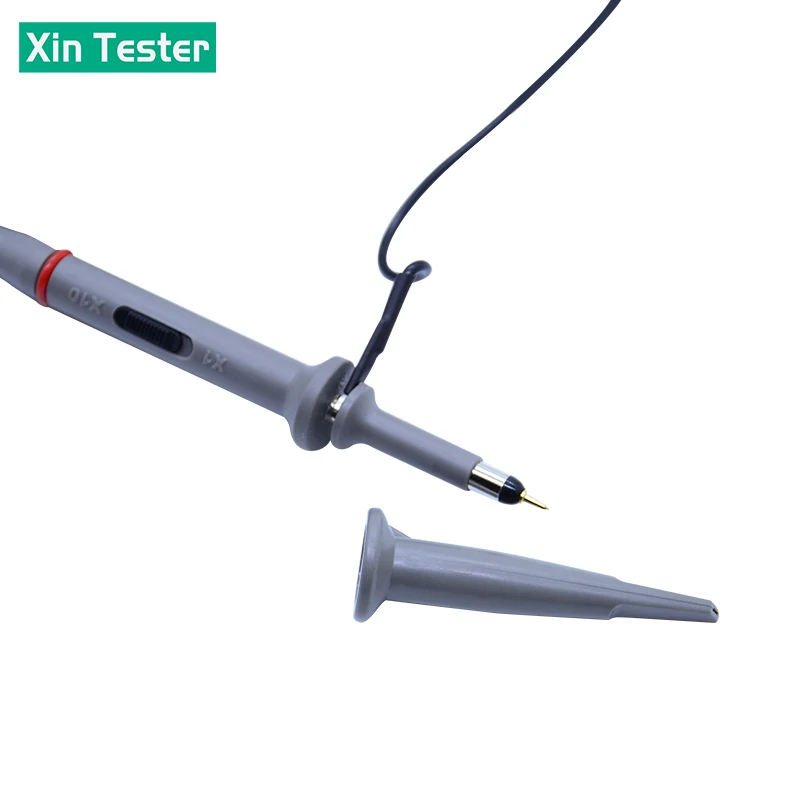 Xin Tester Digital Oscilloscope Probe X1 X10 60MHz 80MHz Osciloscopio Test Probes with adjust screw 130cm Length