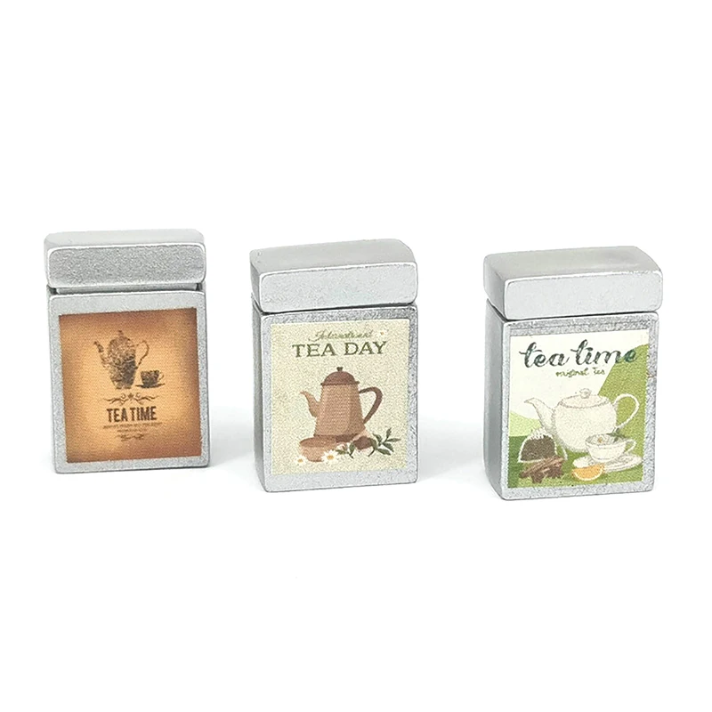 1/12 ตุ๊กตาจําลองชากล่อง Dollhouse Miniature ตกแต่งห้องครัวตุ๊กตาอุปกรณ์เสริม House สําหรับของเล่นเด็ก