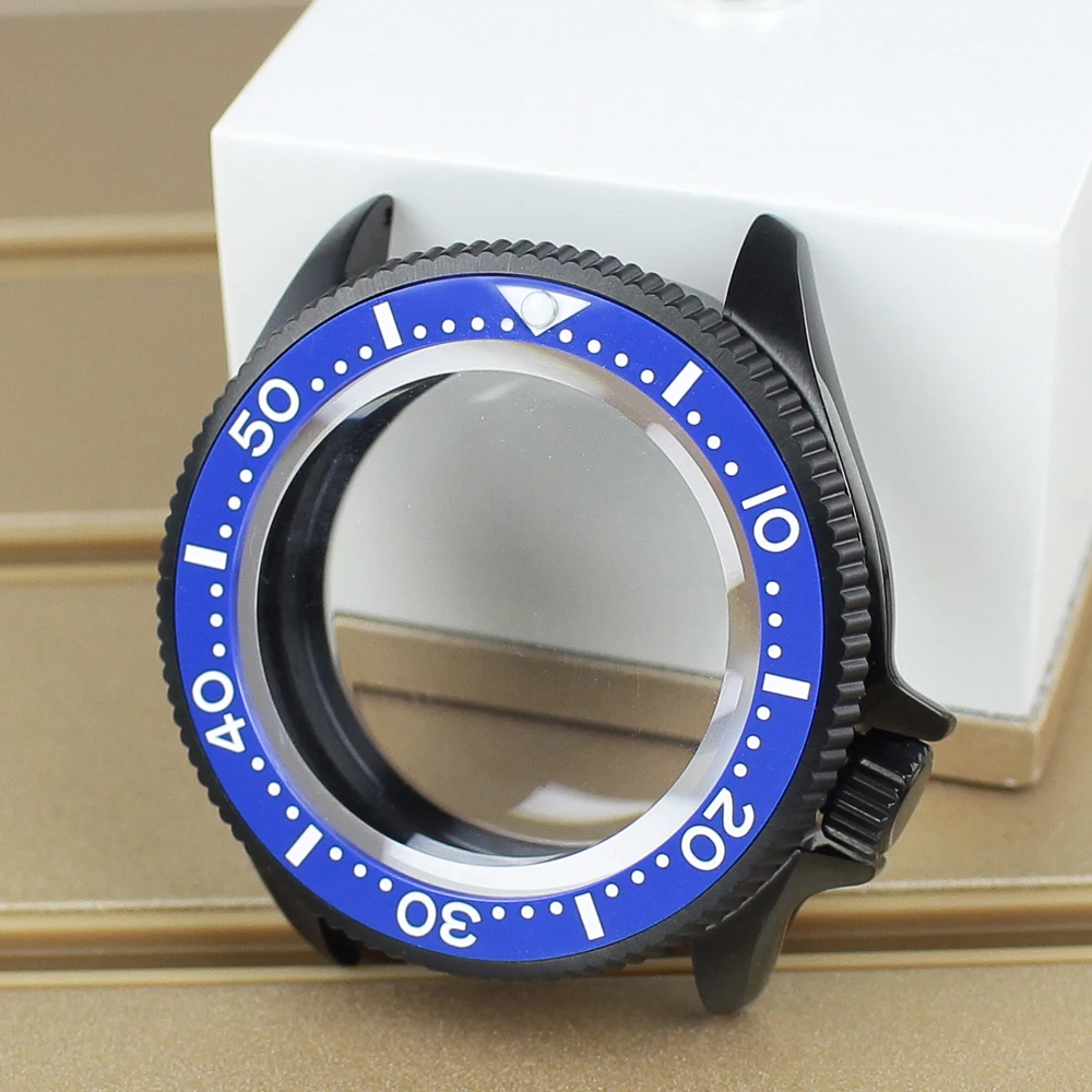 38 مللي متر ساعة رجالي حافظة السيراميك الحافة الياقوت ل Mod SKX013 Seiko NH35 NH36 NH38 NH34 حركة 28.5 مللي متر الطلب 120 نقرات ساعة أجزاء #3