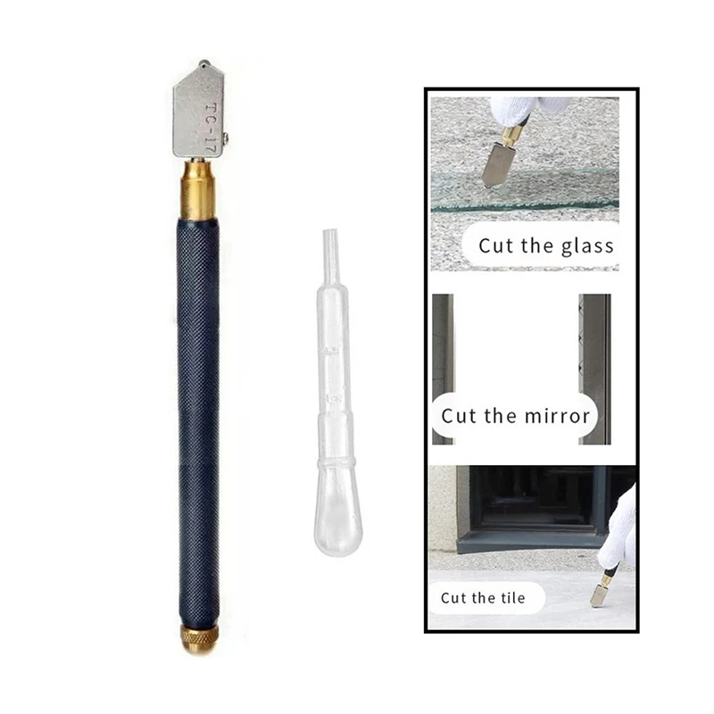 1PCS Oil Feed Carbide Tip Glass Cutter Cutting Tools Toyo TC-17 Glass Oil Cutter For Glass/Tile Cutting Tool