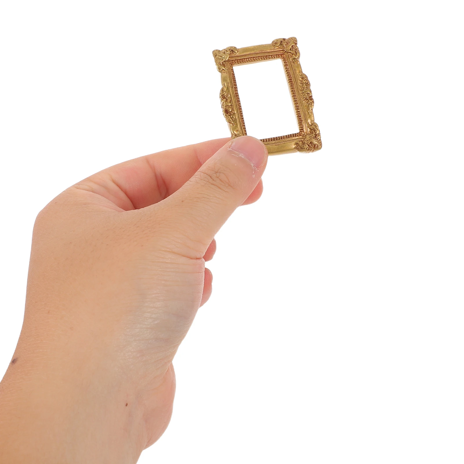 

40Pcs Mini Resin Vintage Frames Design Small Photo Frame for DIY Decoration Dollhouse Accessories Display Use