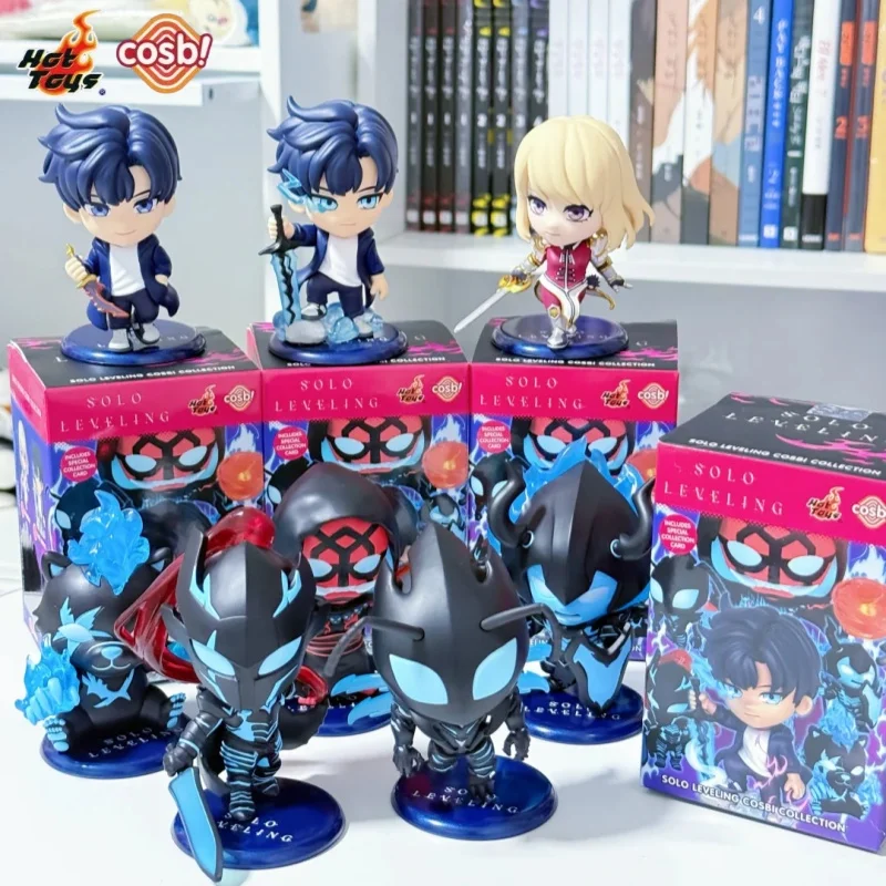 Hot Toys COSBI Collection Solo Leveling Blind Box Set Completo de 8 Piezas, Mini Figura de Personaje de Anime, Estatua, Adorno de Escritorio Coleccionable
