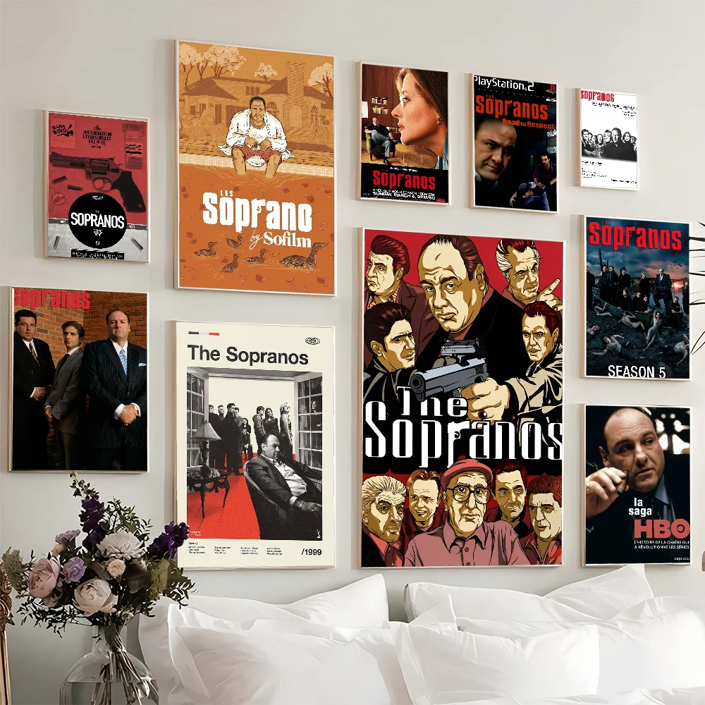 

T-The S-Sopranos Self-adhesive Art Poster Whitepaper Prints Posters Artwork Home Decor