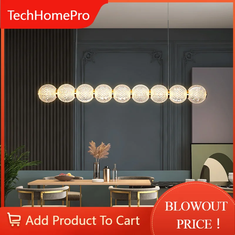TechHPNordic Modern Personality Acylic LED Pendant Light Stairs Living Bar Table Lamp Dining Room