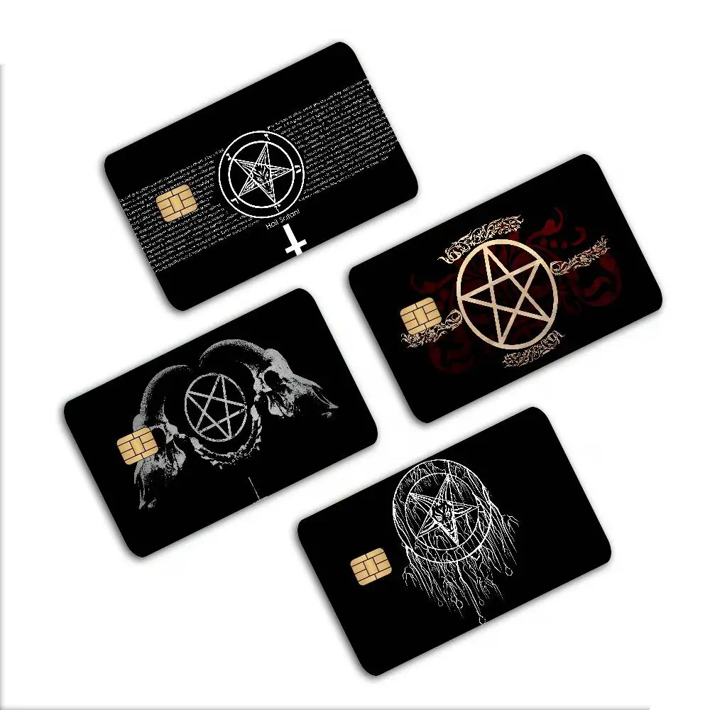 Dark Satan Cartoon 100% Hot Sale Amine Credit Debit Bank Card Bus Card Film Skin Sticker