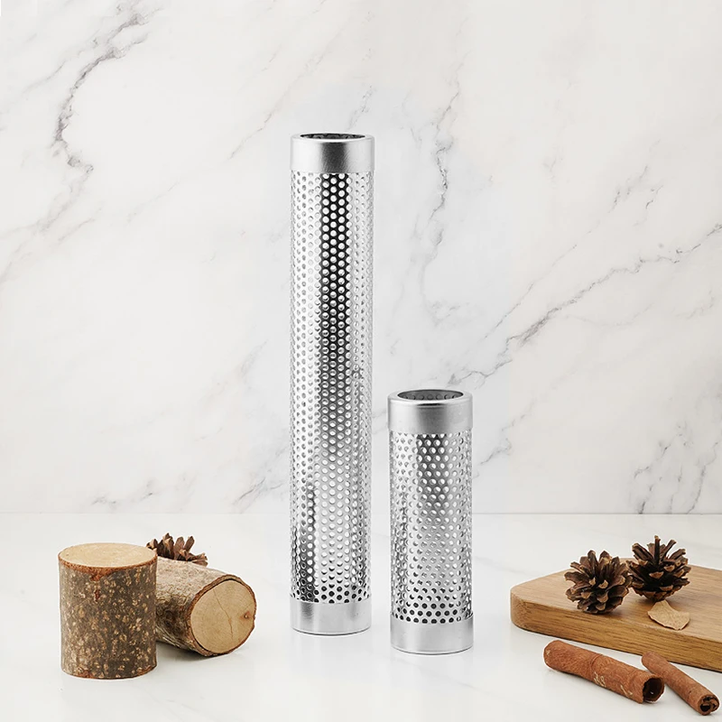 Tubo de humo de acero inoxidable para parrilla de pellets, tubo ahumador de pellets universal para fumar en caliente o en frío para todas las parrillas y ahumadores