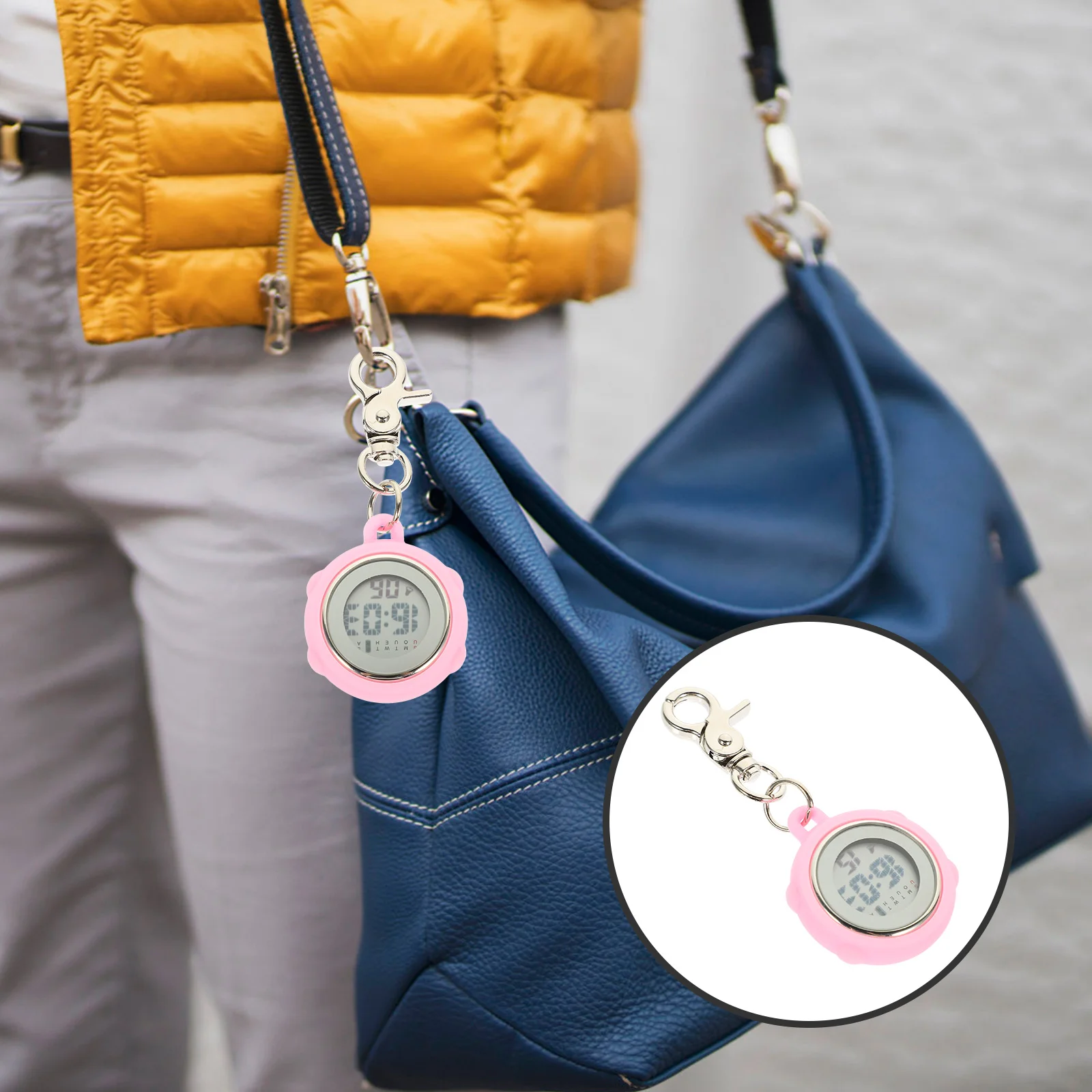 Nurse Watch Small Clip On Keychain Fob Buckle Design Watches for Men