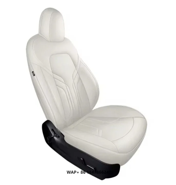 Suitable for  Model3/Y All Inclusive Seat Cushion All Season White Car Seat Cover Breathable