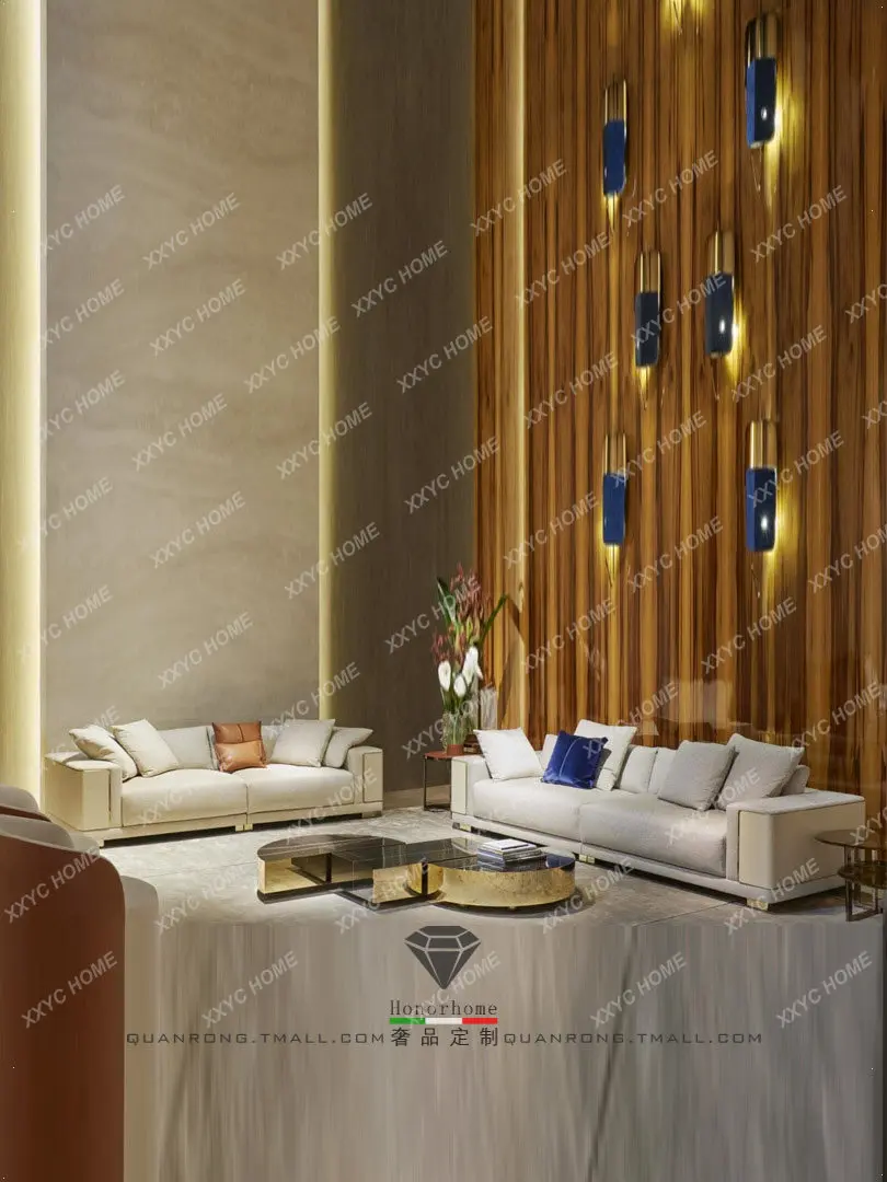 A Light luxury tea table post-modern can separate rock slabs light luxury modern design special-shaped coffee table