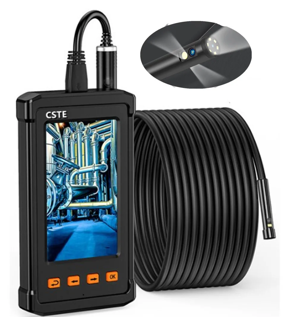 

2MP 1080P 4.3Inch IPS Screen 8mm 3X Zoom Triple Lens Endoscope Camera CMOS Borescope WaterProof IP66 Otoscope Digital Microscope