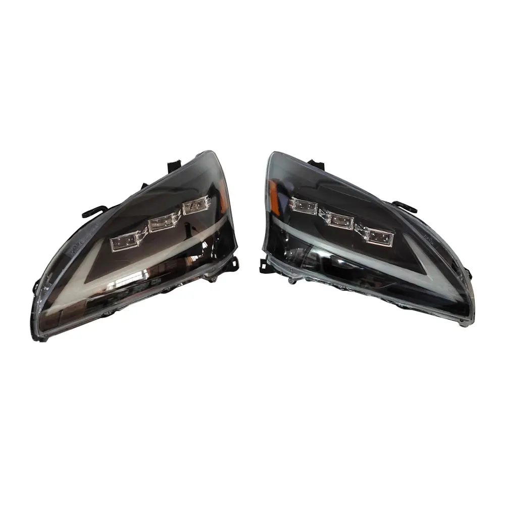 A Pair Headlamp Modified LED Smoked Black For Lexus RX330 Harrier MCU33 MCU38 2004 2005 2006 2007 2008 2009