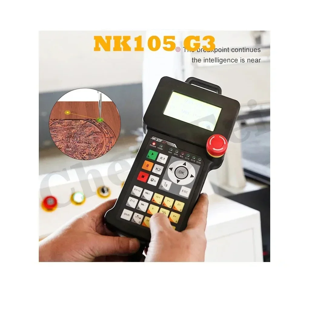 Cnc Weihong Nk105 G3 Handvat Dsp Houtbewerkingscontroller 3 As 4 As Motion Control Systeem Voor Cnc Router Automatische Gereedschapswisselaar