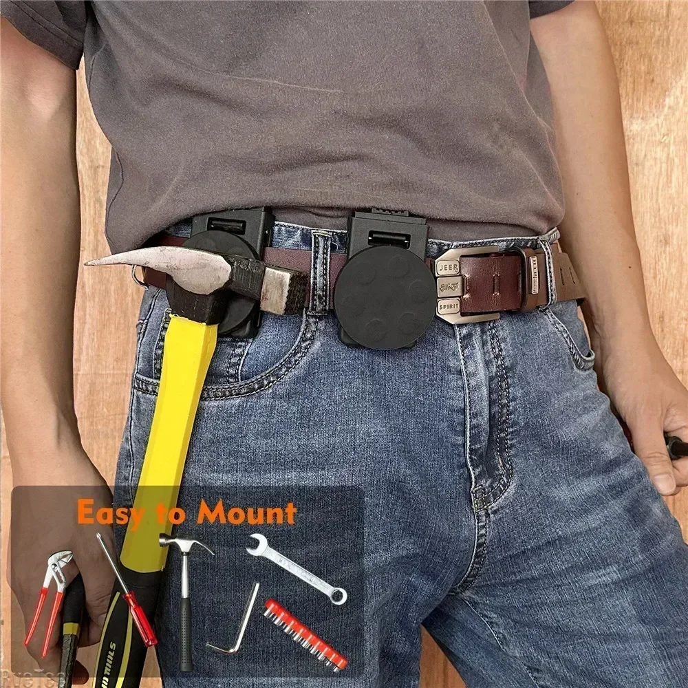 Magnetic Master Tool Holster Belt Clip Hammer Screwdriver Holder Handsfree Adjustable Wrench Magnetic Tools Storage Accessories