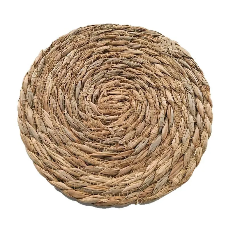 Handgeweven rotan placemats - hittebestendige natuurlijke placemats voor dineren, keuken, bruiloft en woondecoratie, milieuvriendelijk geweven