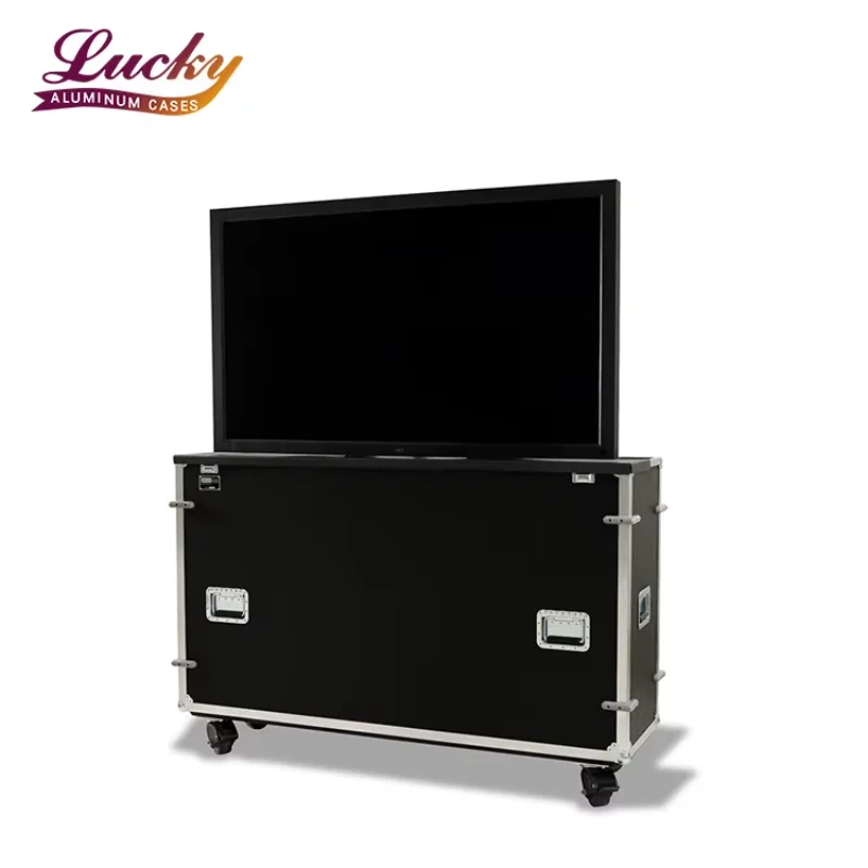 

Factory Custom Size Color logo Aluminum 65 TV Flight case