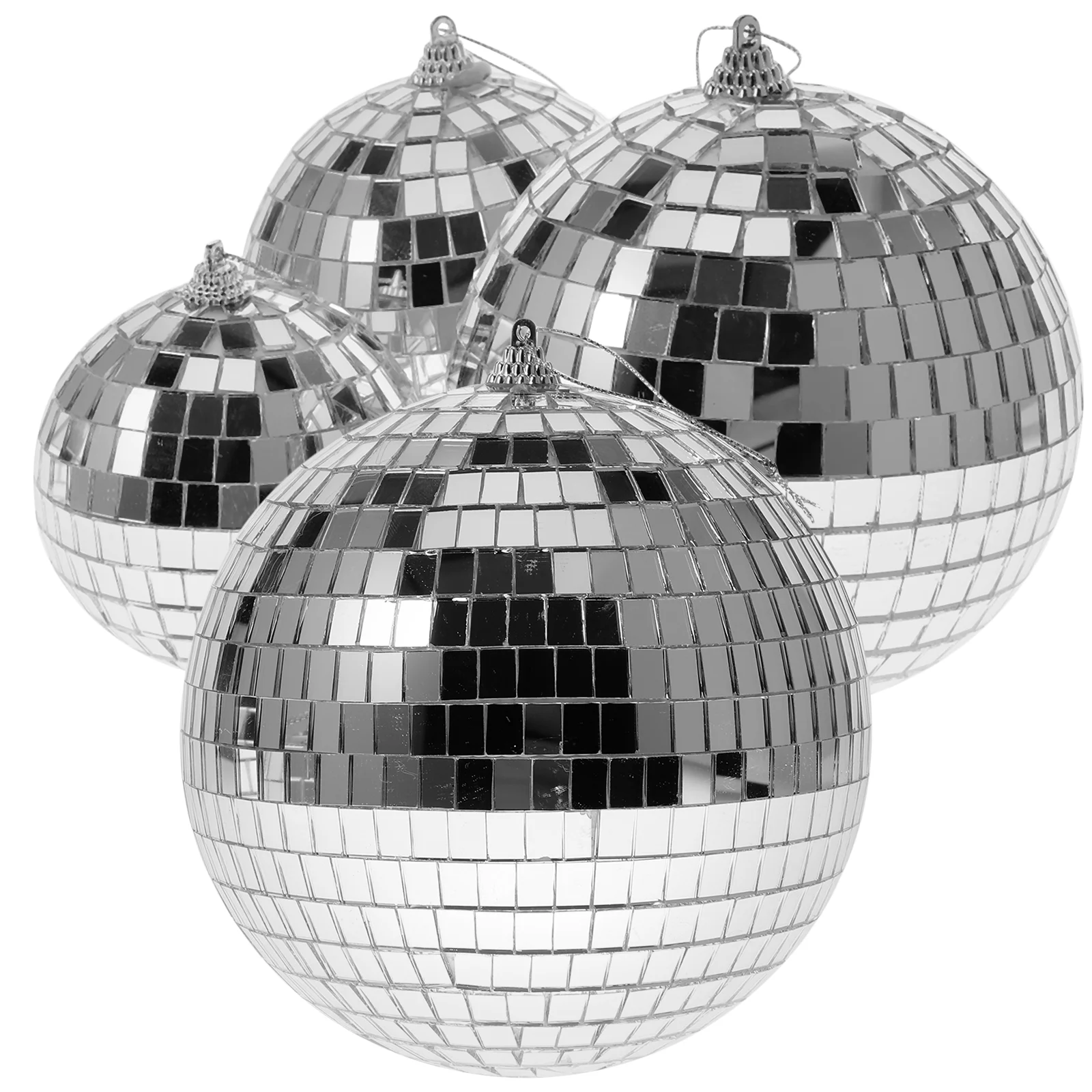 

8/10/12/15cm Bright Reflective Mirror Glass Vintage Decor Party Shining Ball Hanging Ornaments Party Home Decoration