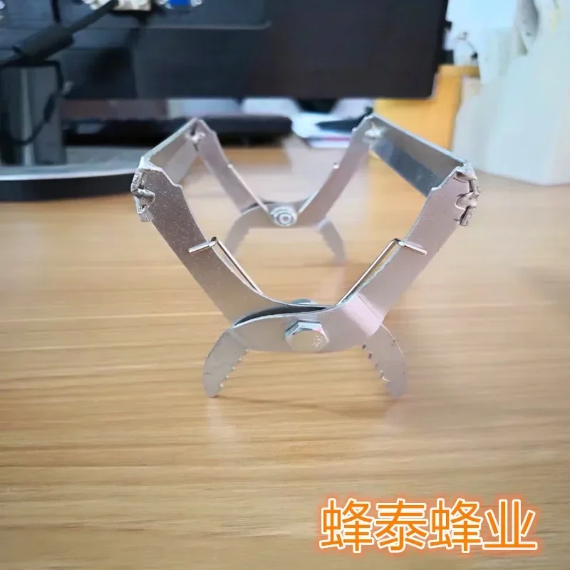 ABee Frame Clamp Set, Electroplated Iron Nest Frame Clamp, Chrome Plated, Flat Grip Hand Spleen Clamp, Wholesale, 2Pcs
