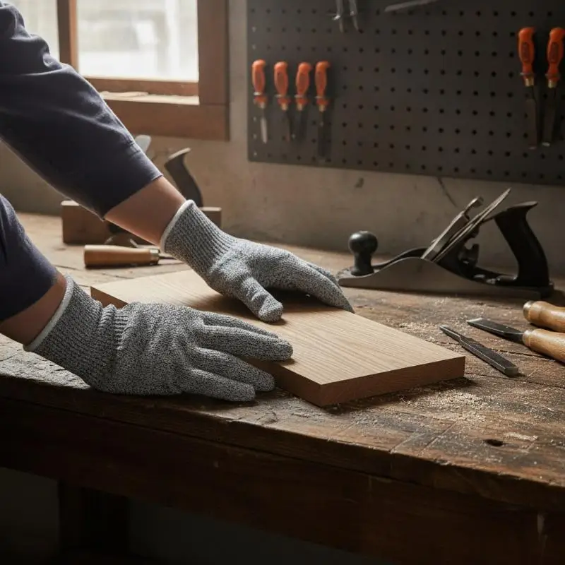 Cut Resistant Gloves Anti Cut Scratch Safety Kitchen Garden Glass Cutting Industrial Work Grade
