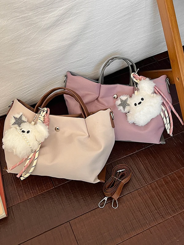 Lightweight Nylon Crossbody Bag Women's 2026 New Casual  Single Shoulder Slant Bag Commuting Handheld Dumpling Bag