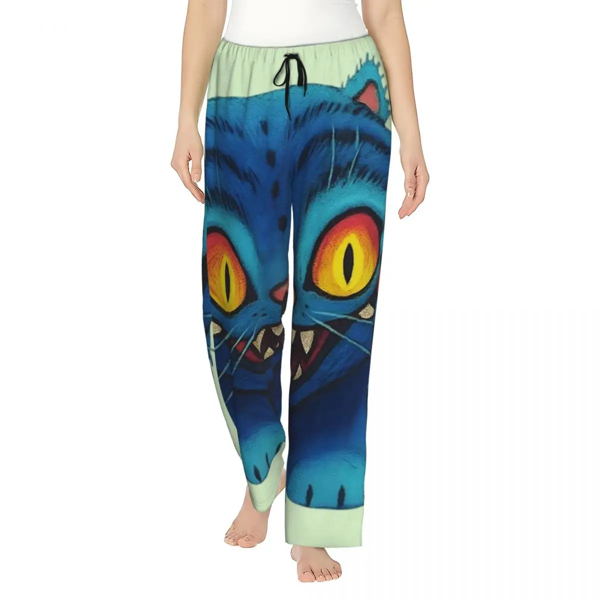 

Derpy Tiger Kpop Demon Hunters Pajamas Women Casual Room Pajama Pants Spring Breathable Sleepwear Bottoms Oversized Nightwear