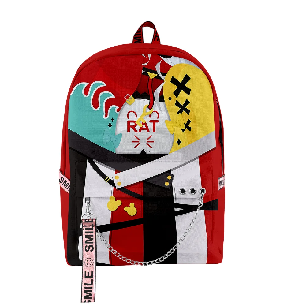 Popular Novelty Hakos Baelz VTuber Anime 3D Print School Bags Unisex Oxford Waterproof Notebook multifunction Travel Backpacks