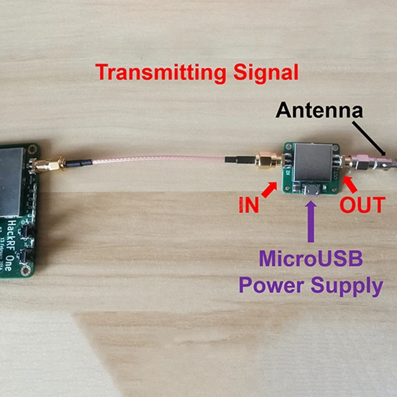 50M-6Ghz Low Noise RF Power Amplifier Board Ultra Wideband Gain 20Db 85Ma 5V Electrical Equipment Supplies