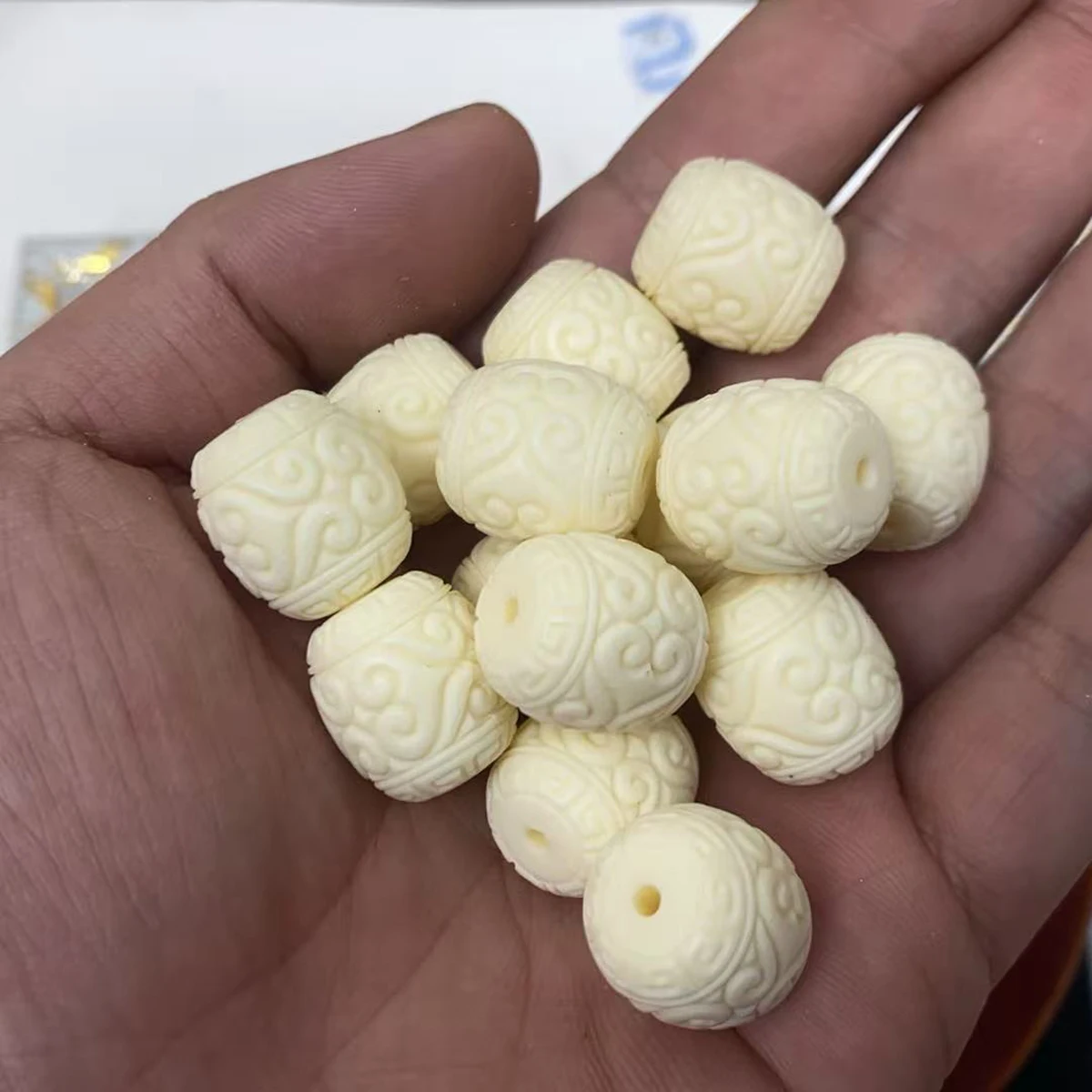 

10PCS 13x19mm Barrel-shaped Bead White Natural Shell Beads for Jewelry Making Supplies DIY Necklaces Bracelets and Accessories