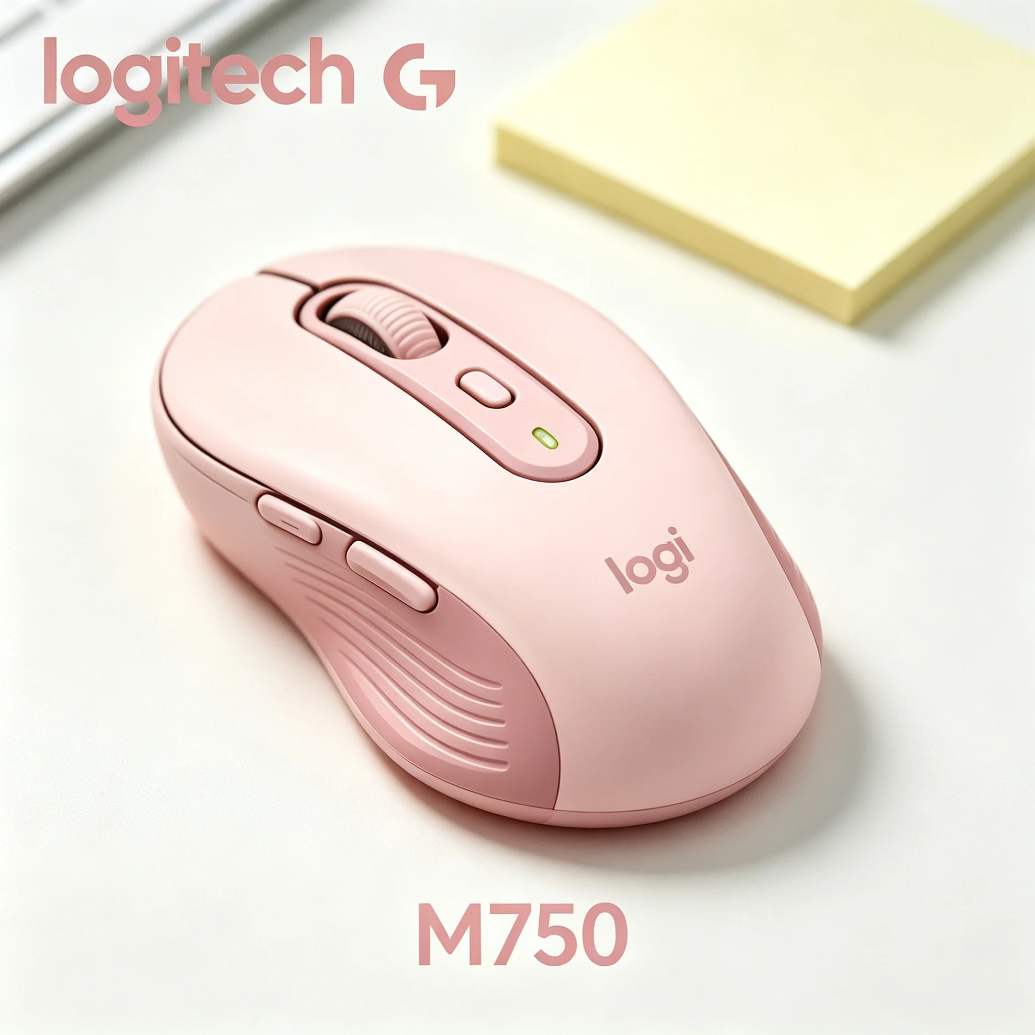 Logitech M750 Ergonomic Dual‑Connect Mouse Reliable Wireless Performance Mice For Office Worker Casual Gamer