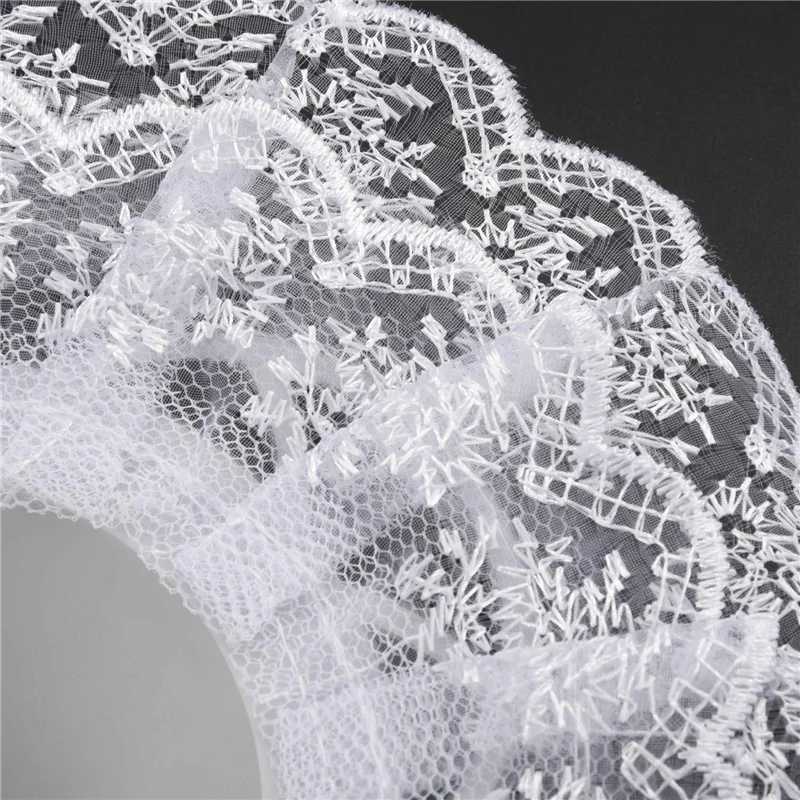 Koronkowe kołnierzyki do bukietów PB-60 szt., koronkowe kołnierzyki do samodzielnego wykonania bukietów, uchwyt na bukiet ślubny, białe koronkowe dekoracje