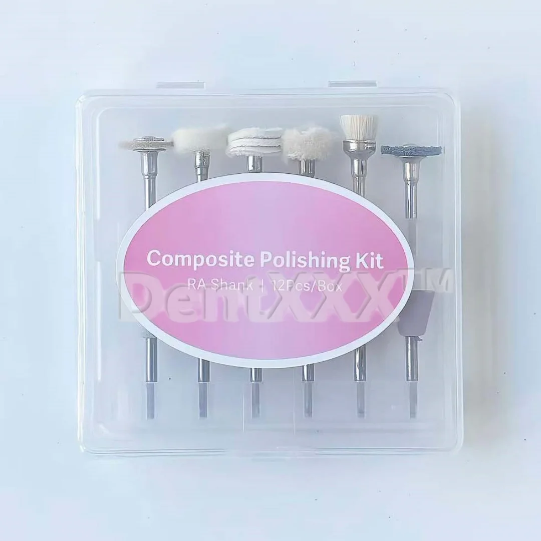 12Pcs Composite Polishing Kit, 2.35mm Diameter Silicone Grinding Head Polishing Brush, Polishing and Grinding Heads for Low-Speed