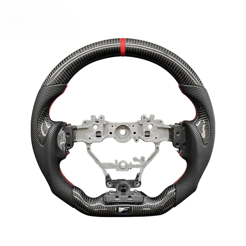 Real Carbon Fiber Steering Wheel Nappa Preforated LeatherUpgrade And Modification For Lexus IS CT NX RCF