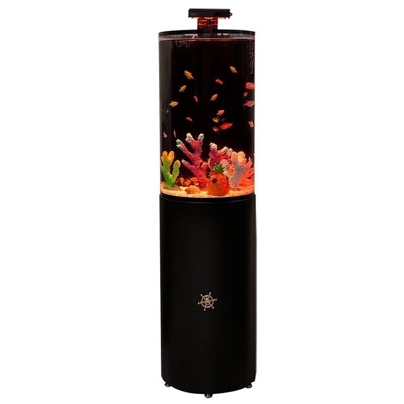 Premium Luxury Acrylic & Plastic Octagon Shape 50L Aquarium Tank with Remote Control for Home Fish Aquarium