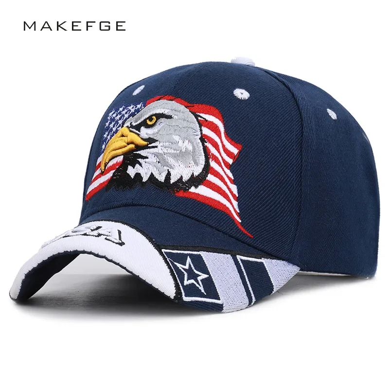 2020Black Cap USA Flag Eagle Embroidery Baseball Cap Snapback Caps Casquette Hats Fitted Casual Go mens gifts Unisex