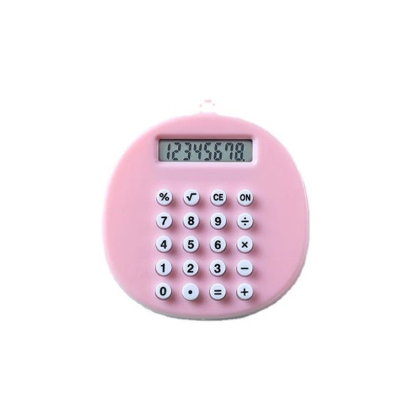 Small Calculator Plastic Pocket Calculator Clear Number Cute Shape Durable Handheld Portable Mini Calculator