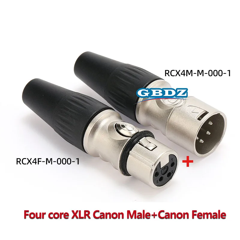 NUTRICK's REAN 4-poliger vergoldeter XLR-Stecker, männlich/weiblich, symmetrischer XLR-Stecker, JS1764BG/YS1774BG/YS1764/YS1774 – Detail 10