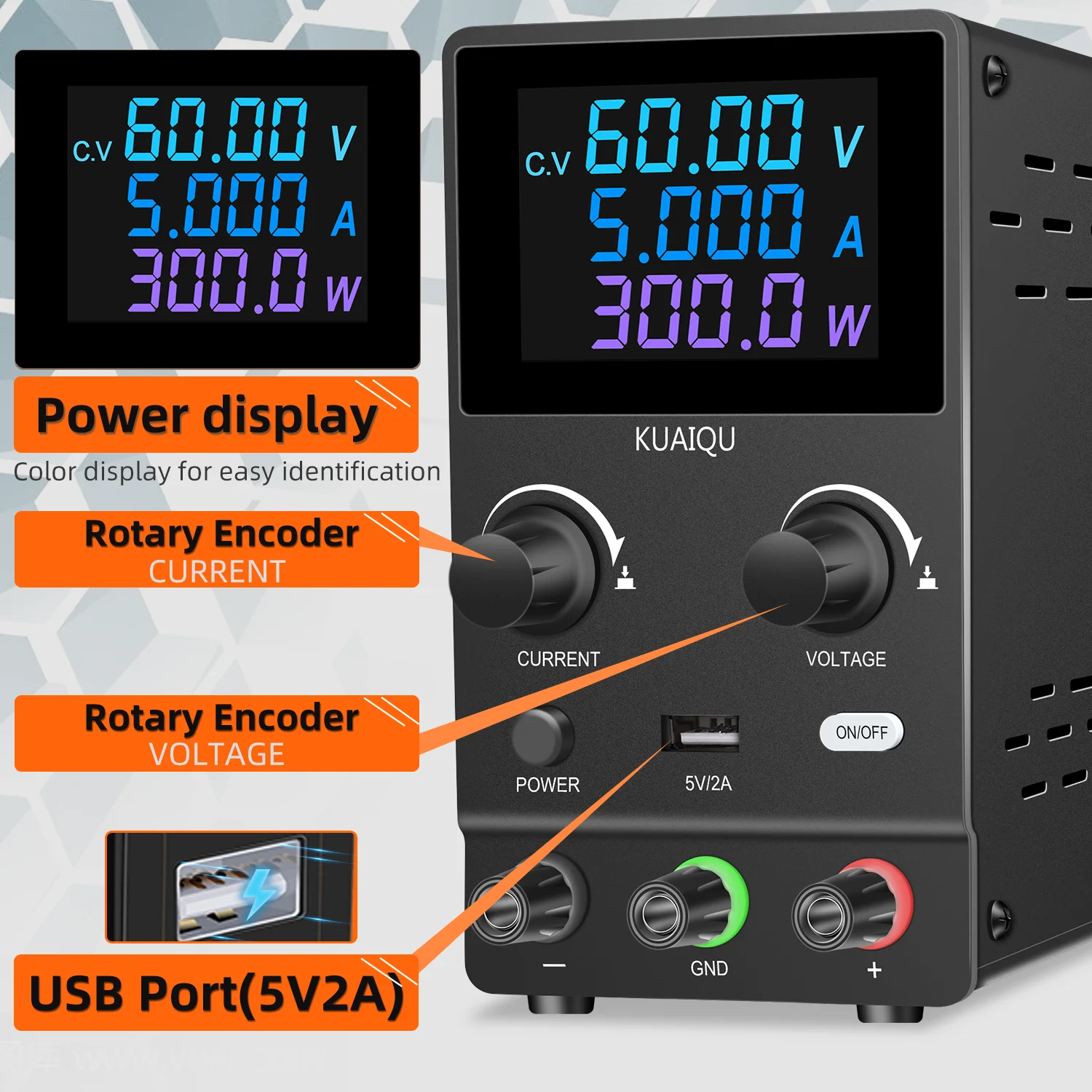 Zasilacz prądu stałego 30V 60V 120V Regulator regulowane napięcie stanowisko przełączania zasilania dla naprawa telefonu źródła ładowania akumulatora