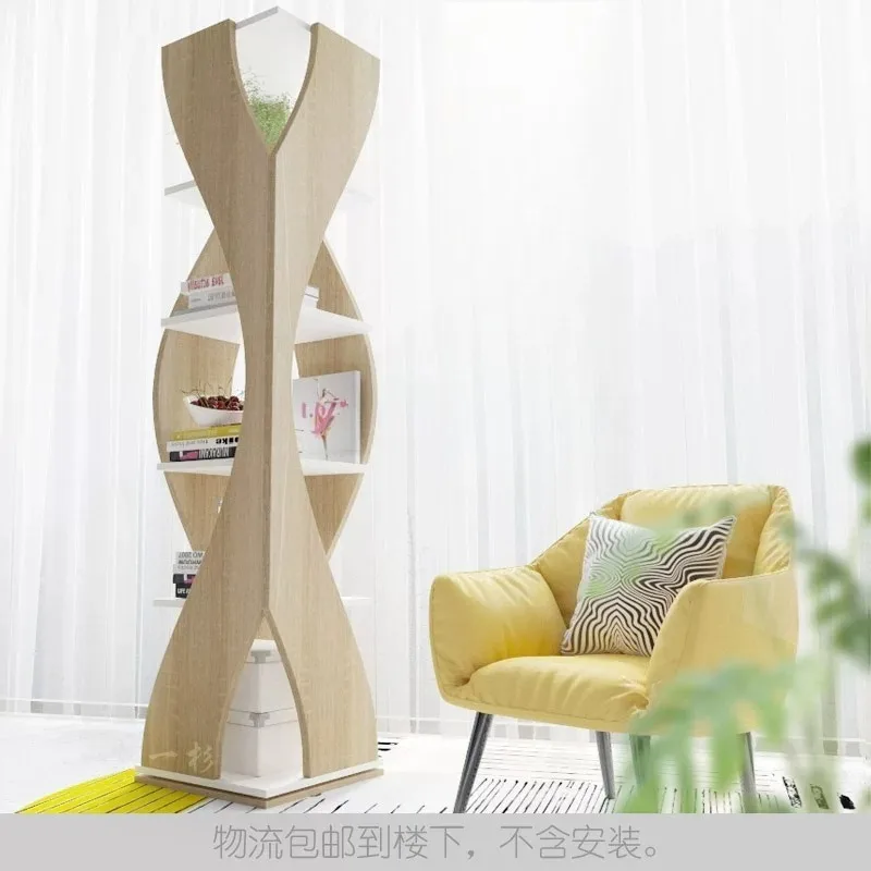 Corner Bookcase Floor Shelf Modern Simple Nordic Creative Living Room Display Cabinet