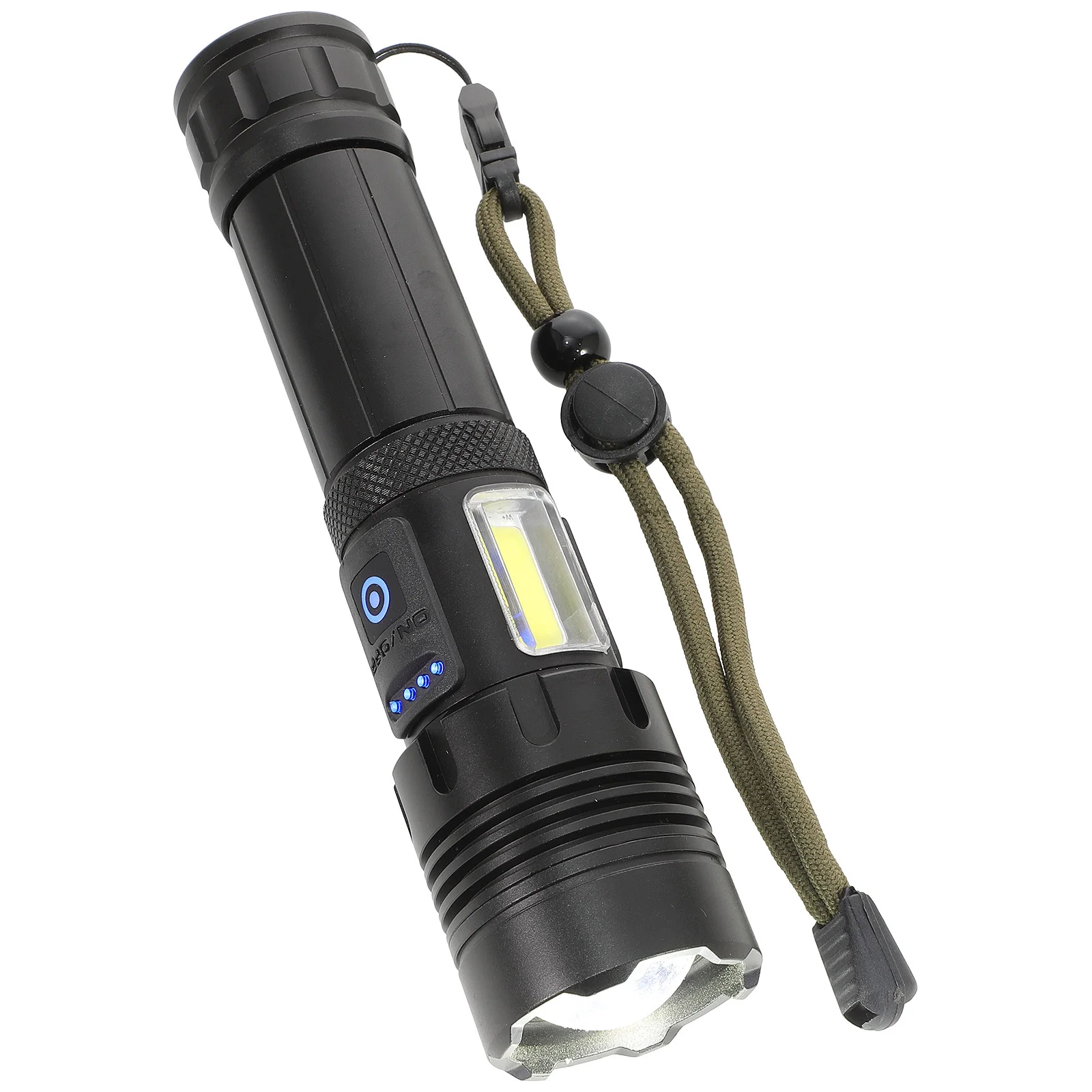 

1Set Telescopic Zoom Outdoor Flashlight Rechargeable Portable Waterproof Camping Hiking Emergency Light Flashlights for Kids