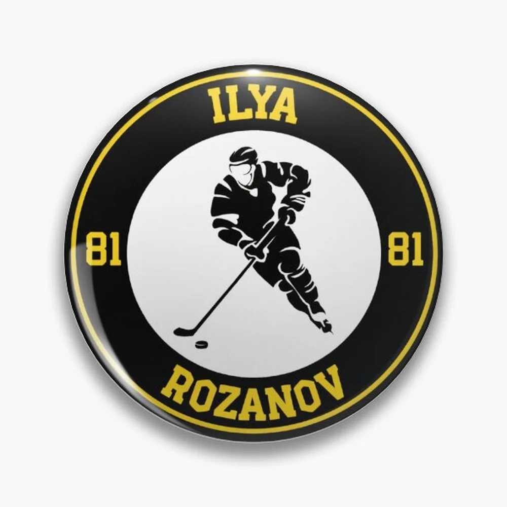 Heated Rivarly - Ilya Rozanov Pin Holographic Star Heart Pin Brooches Laminated Button Fashion Accessory