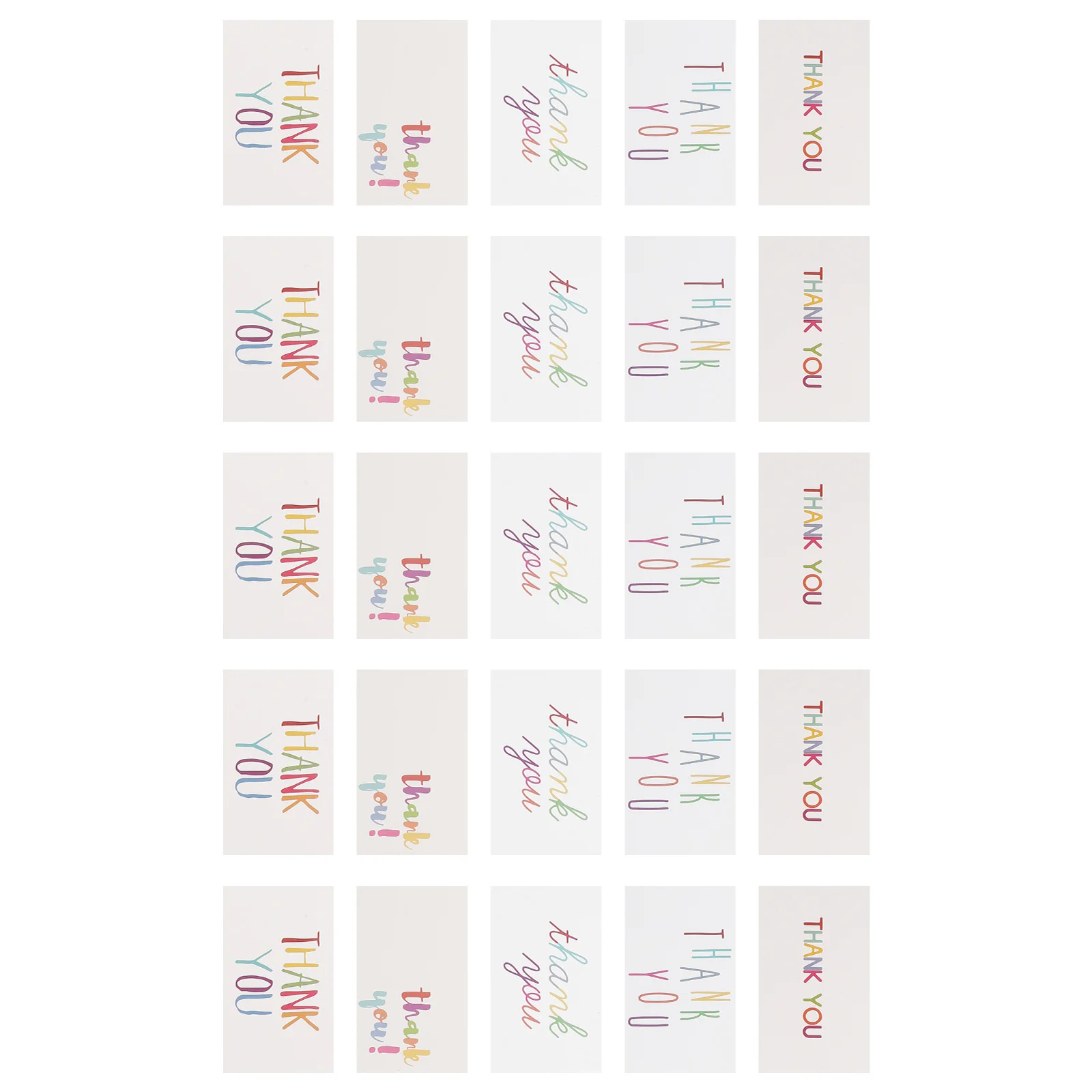 Tarjetas de agradecimiento de 150 Uds., tarjetas de felicitación creativas de bendición para fiesta de boda, mensaje de vacaciones, postal delicada, postal de felicitación