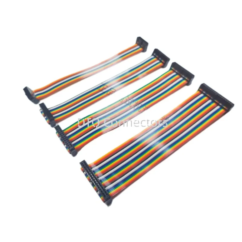 2.54mm Pitch FC Flat Ribbon Cable 6/10/14/40/50Pin 10-50cm JTAG ISP Download Line for DC3 IDC Box Header/PCB Board/Programmer