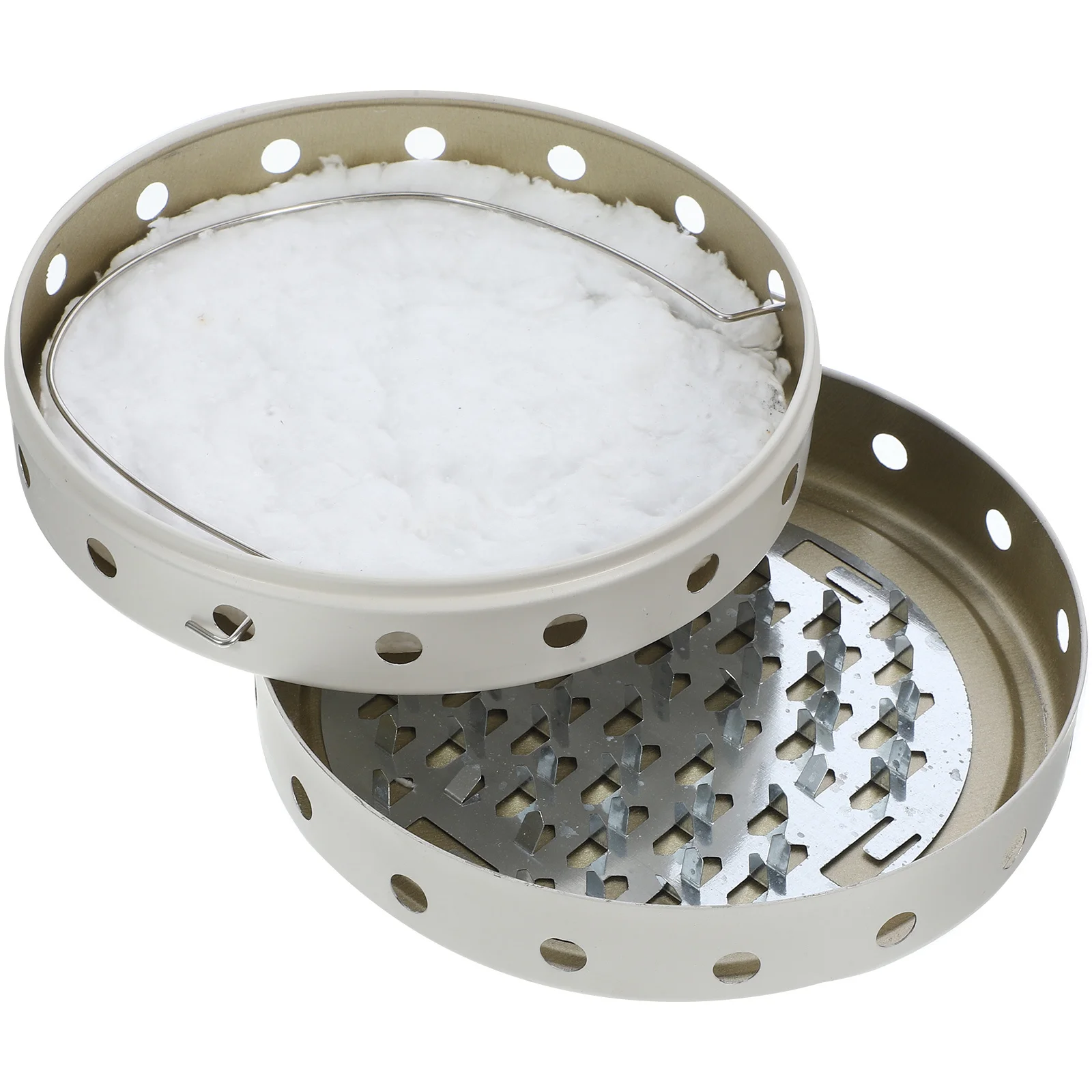 

1pc Stainless Steel Box Lidded Burning Case Hollow Design Portable Incense Burner For Home Outdoor Use