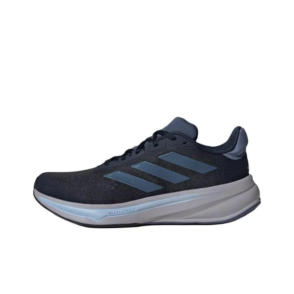 Adidas Response Super Slip Resistant Abrasion Resistant Low top Casual Running Shoes Men's Black Blue JI4629