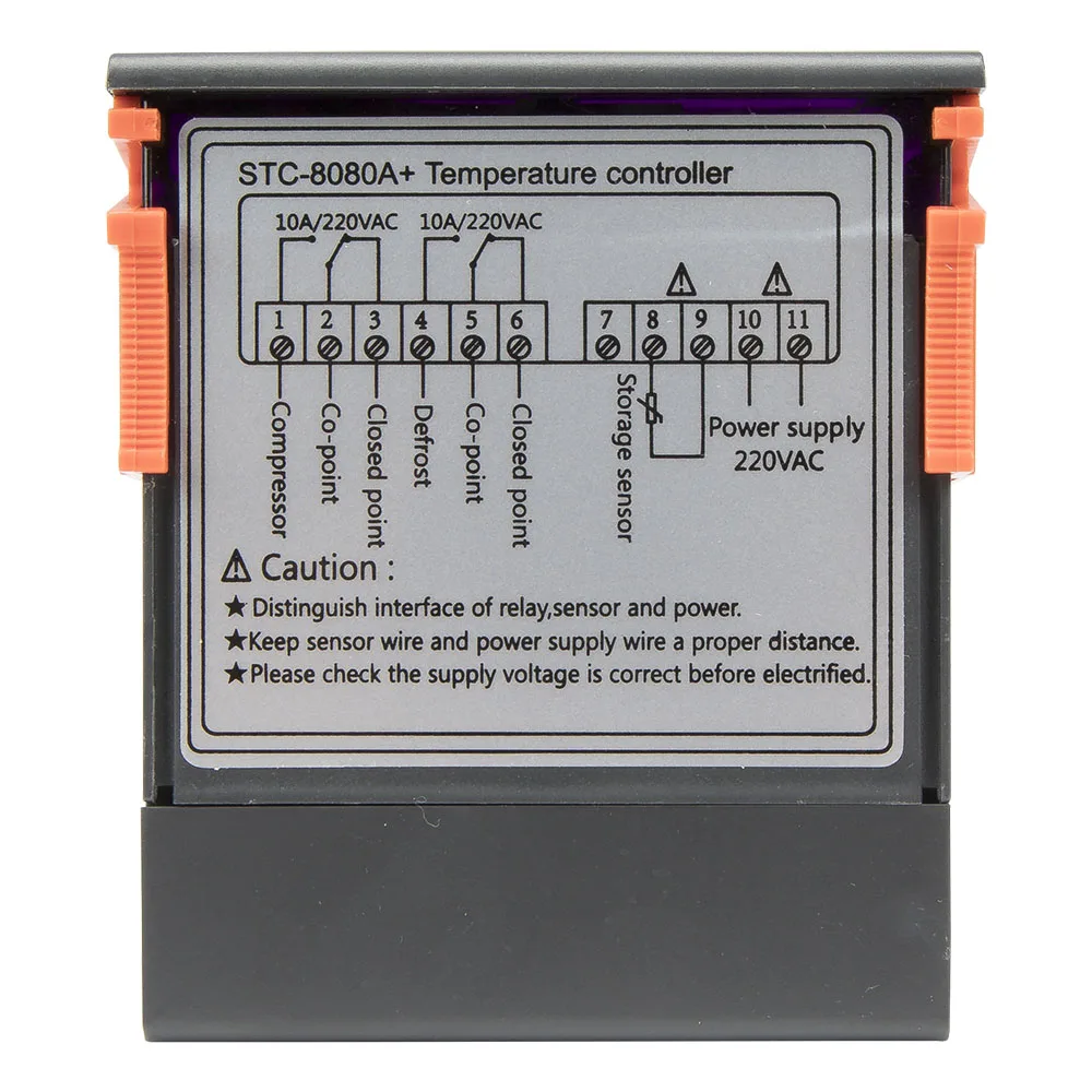 STC-8080A temperature controller AC 220V 110V AC/DC 24V 12V STC-8080A+