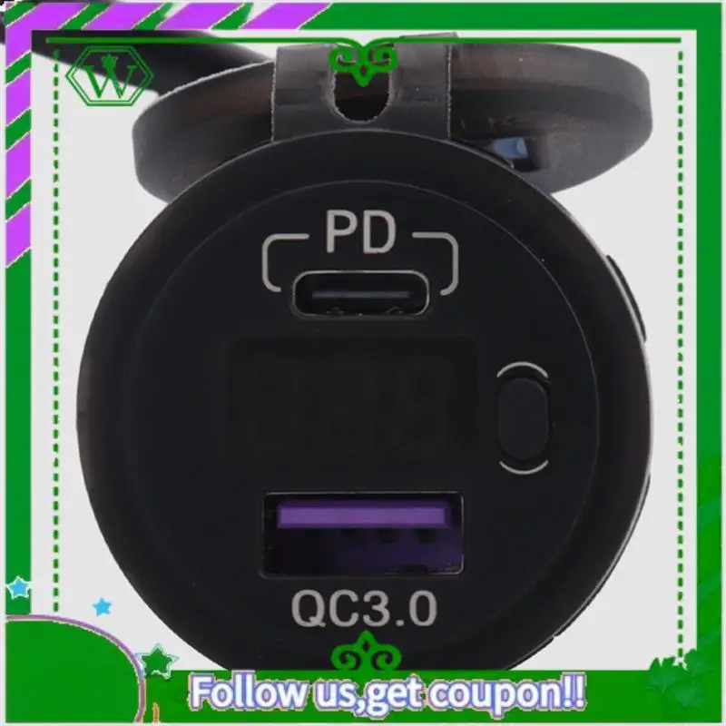 

Reliable-Motorcycle USB Charger Socket Adapter USB+Type C Converter For KAWASAKI Versys 650 Accessories