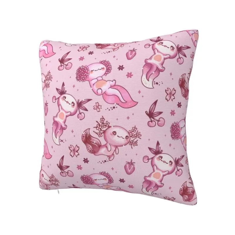 Kawaii Axolotl Pattern Nordic Pillow Cover Decoration Salamander Animal Cushion