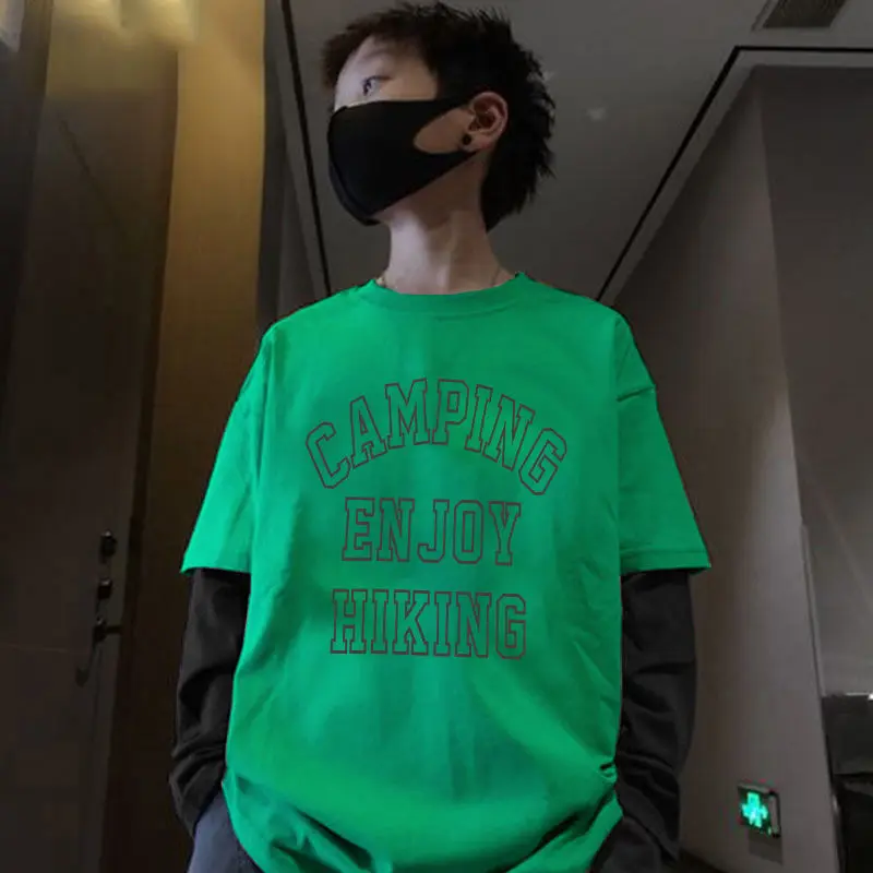 

Cartoon Fake Two Pieces Child T-shirt Elementary Student Men's Clothes Children Long Sleeve Top Shirts Kids T-shirts for Boys