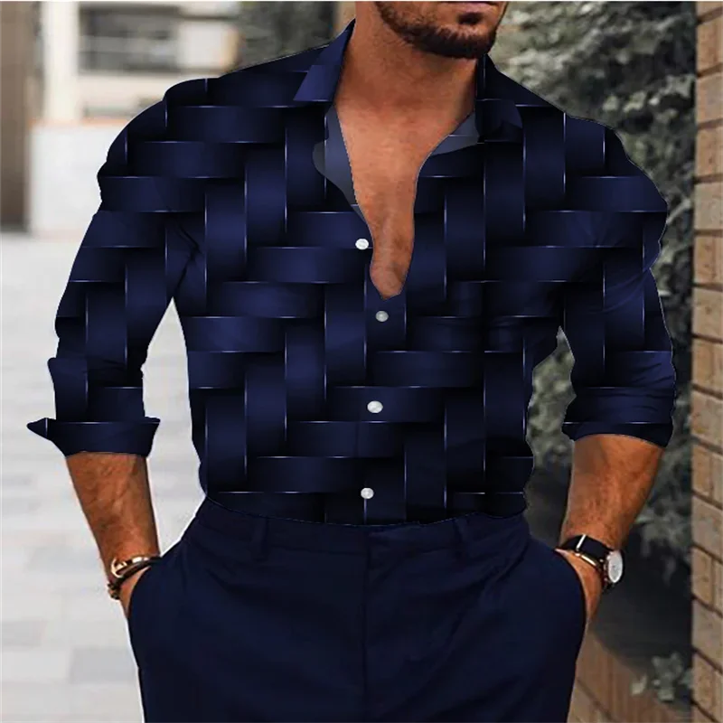 Men's Dark Retro Color Create Patterns Shirt Casual Outdoor Street Poker Design Soft and Comfortable Men's Tops Plus Size 6XL